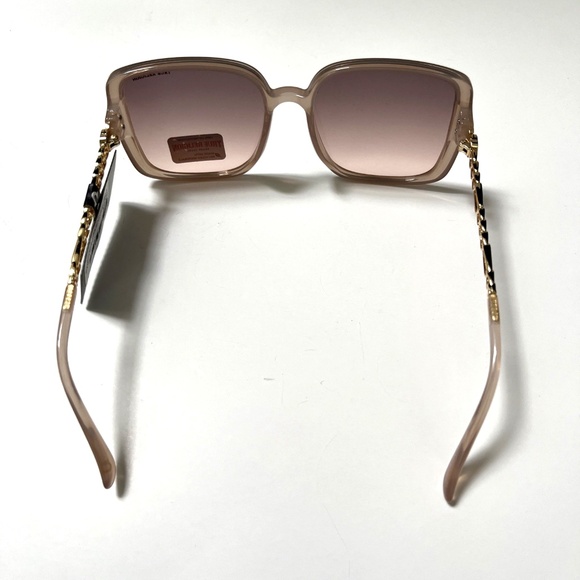 New Original TRUE RELIGION Oversized Square Sunglasses Clear Beige Acetate Gold main image 3